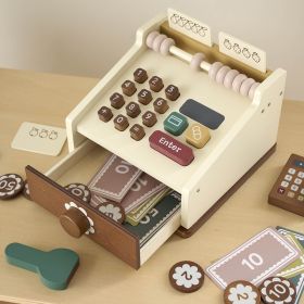 Wooden cash register «Noyer» | 31 pieces