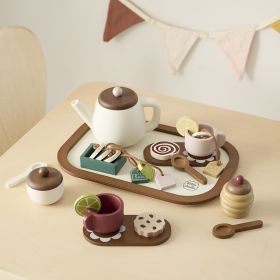 Wooden tea set «Noyer» | 20 pieces
