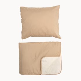 Coverless duvet with pillowcase | 140 x 200 cm | Caramel