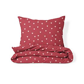 Flannel duvet cover set «Heart» | 120 x 150 cm