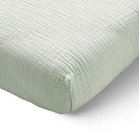Fitted sheet 70x140 cm muslin | 100% organic cotton | Green