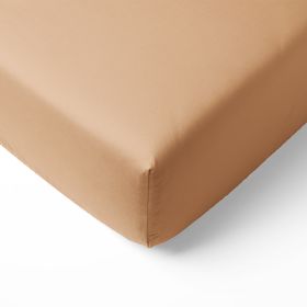 Organic Cotton Jersey Fitted Sheet 80 x 160 cm | Tan