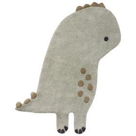 Washable children's rug 95x120 cm | Dino | Green
