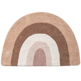 Washable Rainbow Rug 78x110 cm | Rose Pink with Peach tones