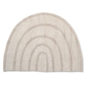 Washable rainbow rug | 78x110 cm | Beige