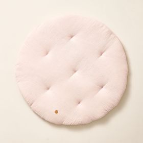 ROUND PLAY MAT | MUSLIN COTTON |PINK