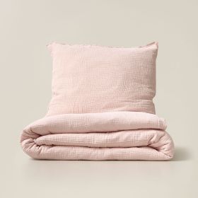 Duvet cover set muslin cotton | 140 x 200 cm | Soft pink