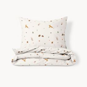 DUVET COVER SET 140 X 200 CM «WOODLAND» | OFF-WHITE