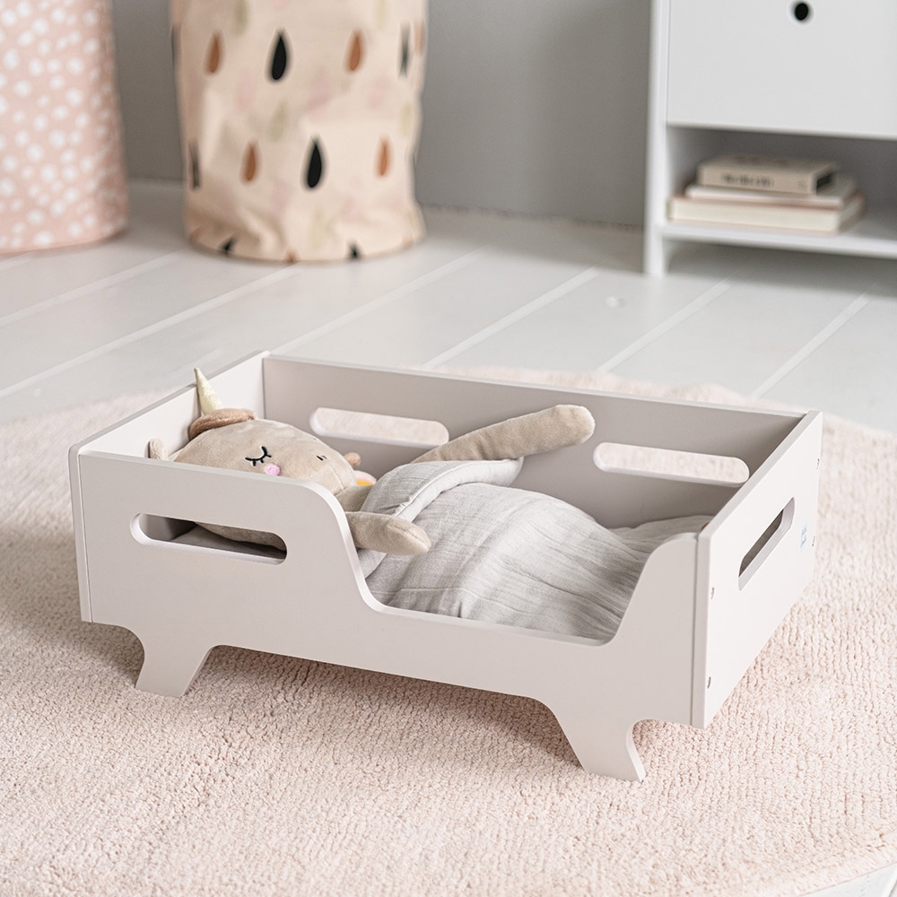 Wooden Dolls Bed «Colombe» | Pink