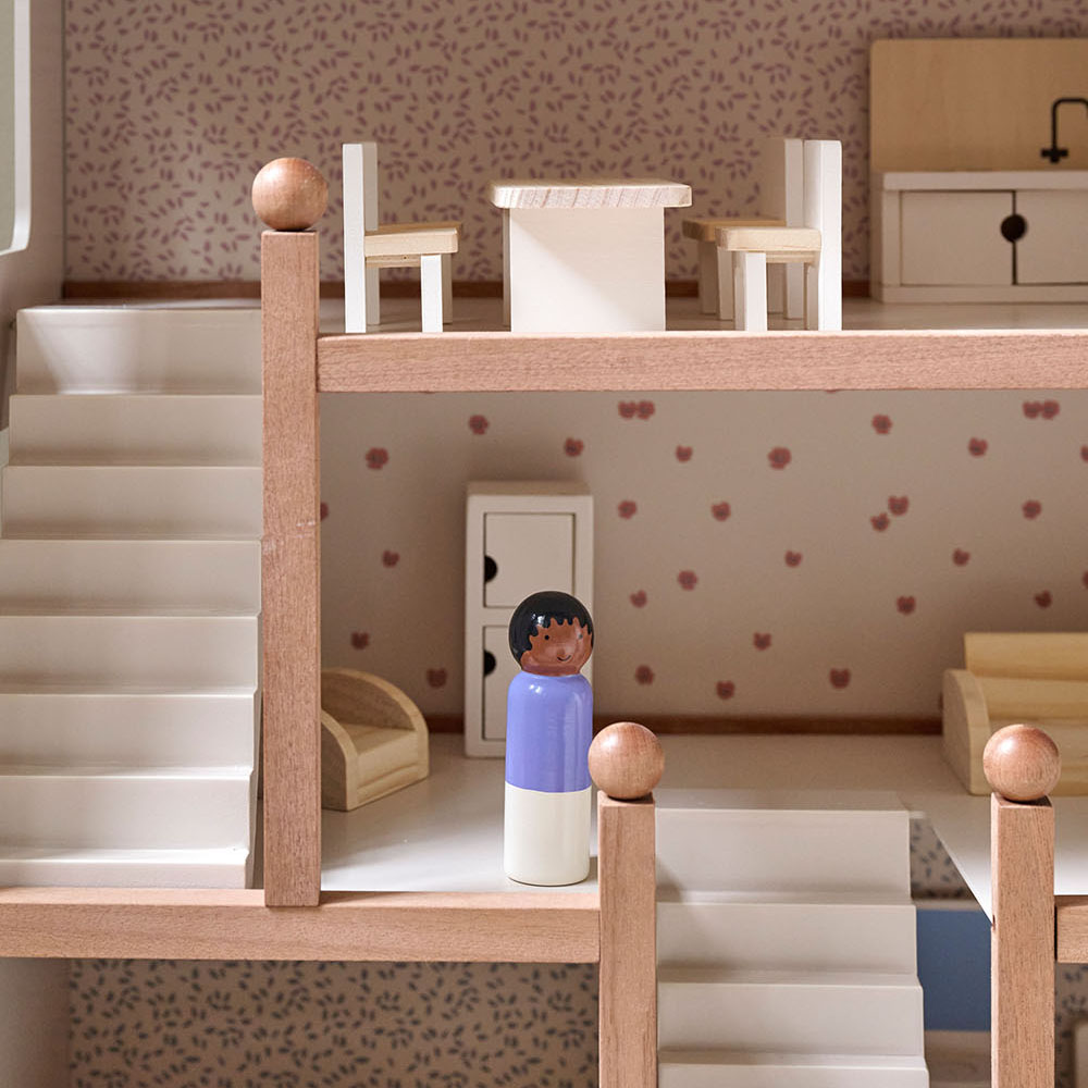 Wooden dolls' house «FLEUR» furniture set ✔️ Petite Amélie