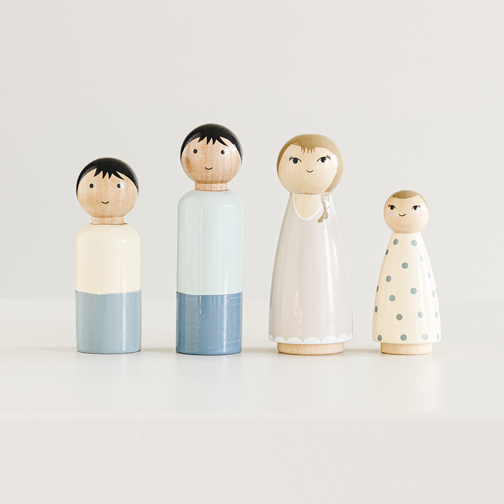 Set of Dolls for Doll House |  «Ma Petite Famille - Parisienne»