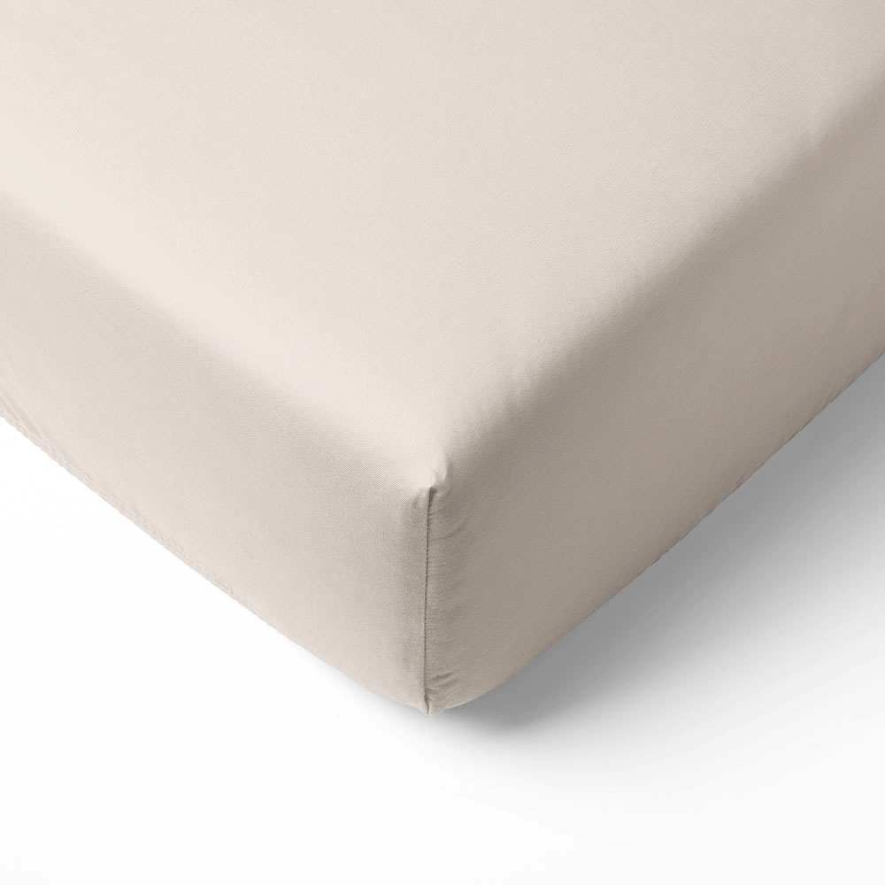 ORGANIC COTTON Fitted Crib Sheet | 40/45 x 90 cm | Light Taupe