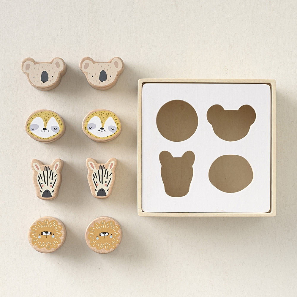 Wooden Animal Shape Sorter | Leo | Natural | Petite Amélie