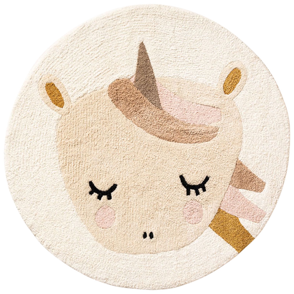 Childrens machine washable Unicorn rug | Lara 