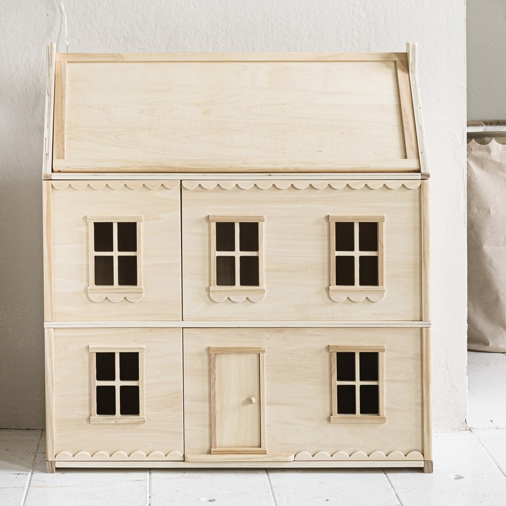 Classic natural wooden dollhouse | «La Parisienne» (EXCL ACCESSORIES)