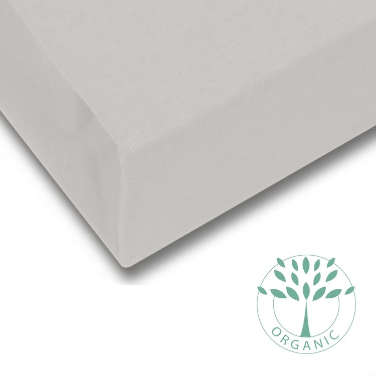 Organic Cotton Fitted Crib Sheet - 55 x 90 cm | Light Taupe