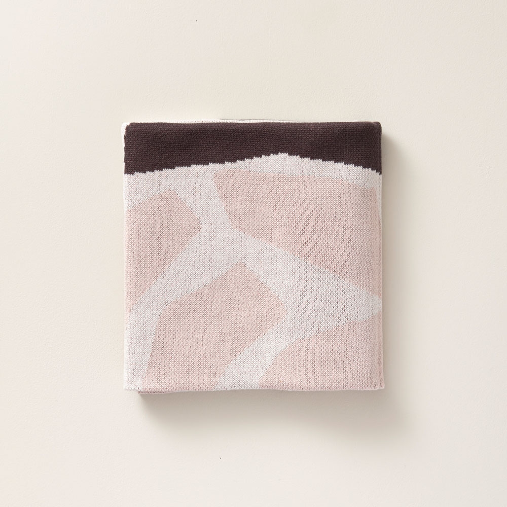 Cot Blanket Cotton Delicate Rose | 80x100 | Soft Pink