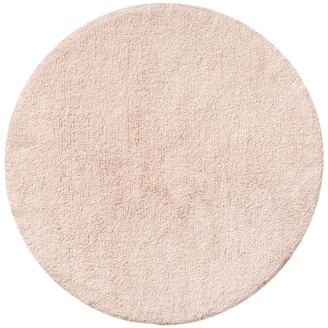 Washable children's rug with anti-slip coating «CERCLE» | Dusty Pink