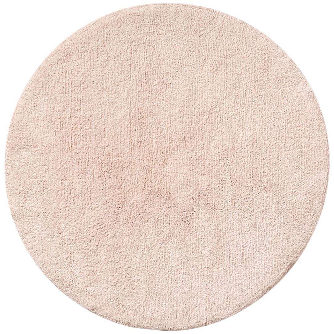 Washable children's rug with anti-slip coating «CERCLE» Ø120 cm | Dusty Pink