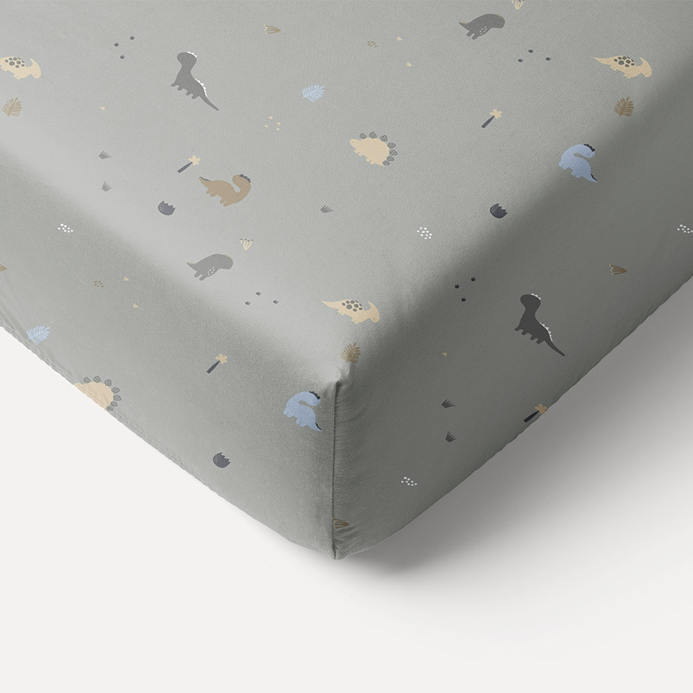 Dinosaur bedding 80x160cm Toddler fitted sheet Petite Amelie