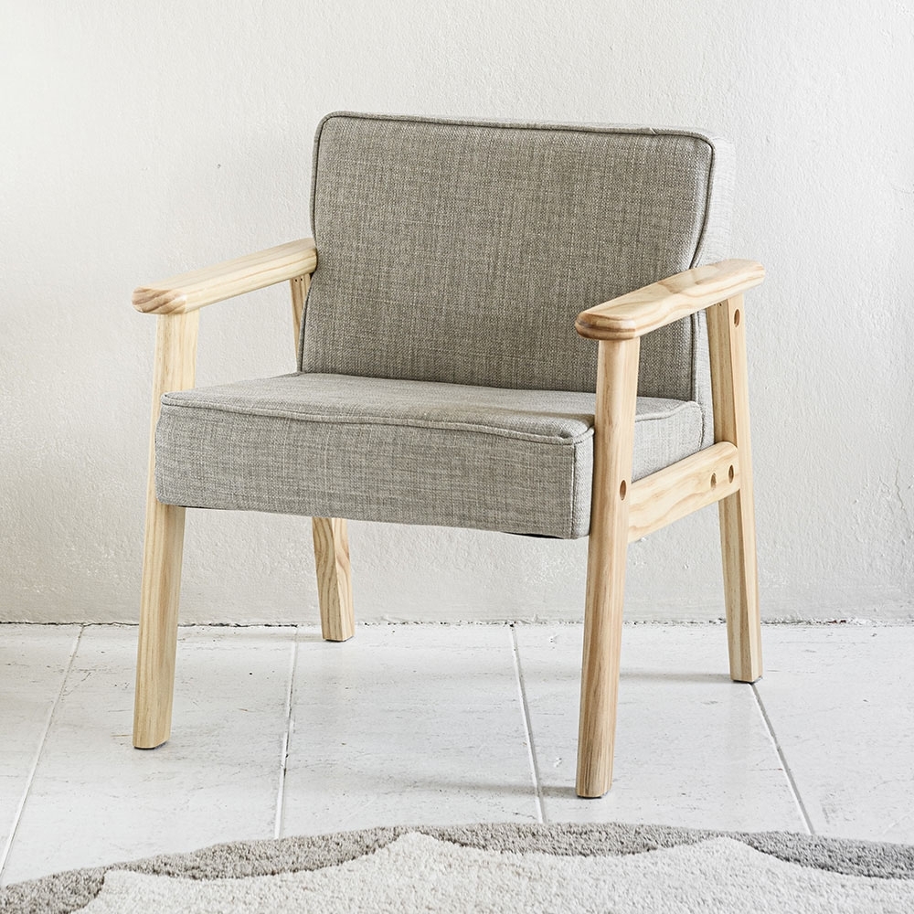 Childrens armchair «Retro» | grey