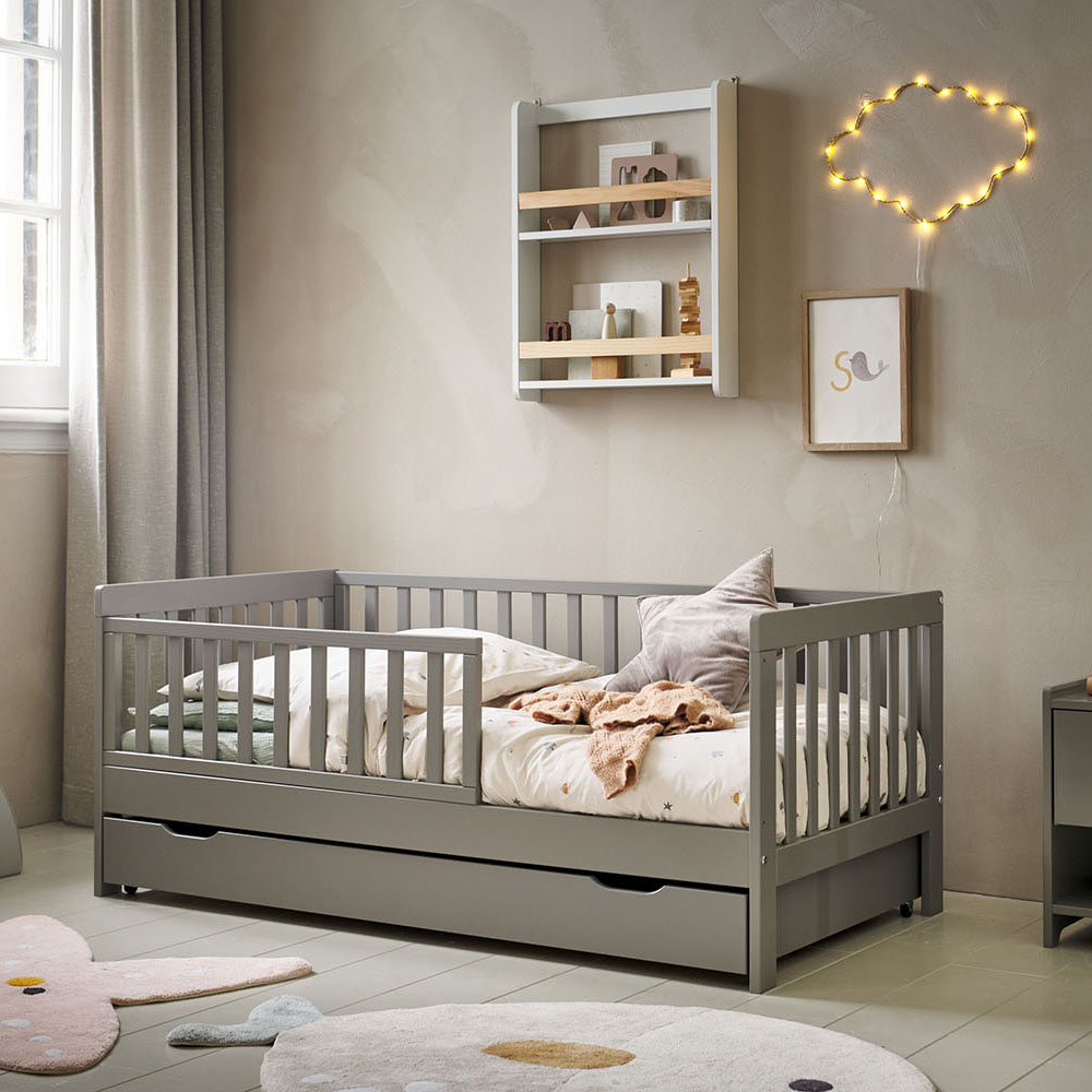 Toddler Bed «Plume» 140x70 Grey