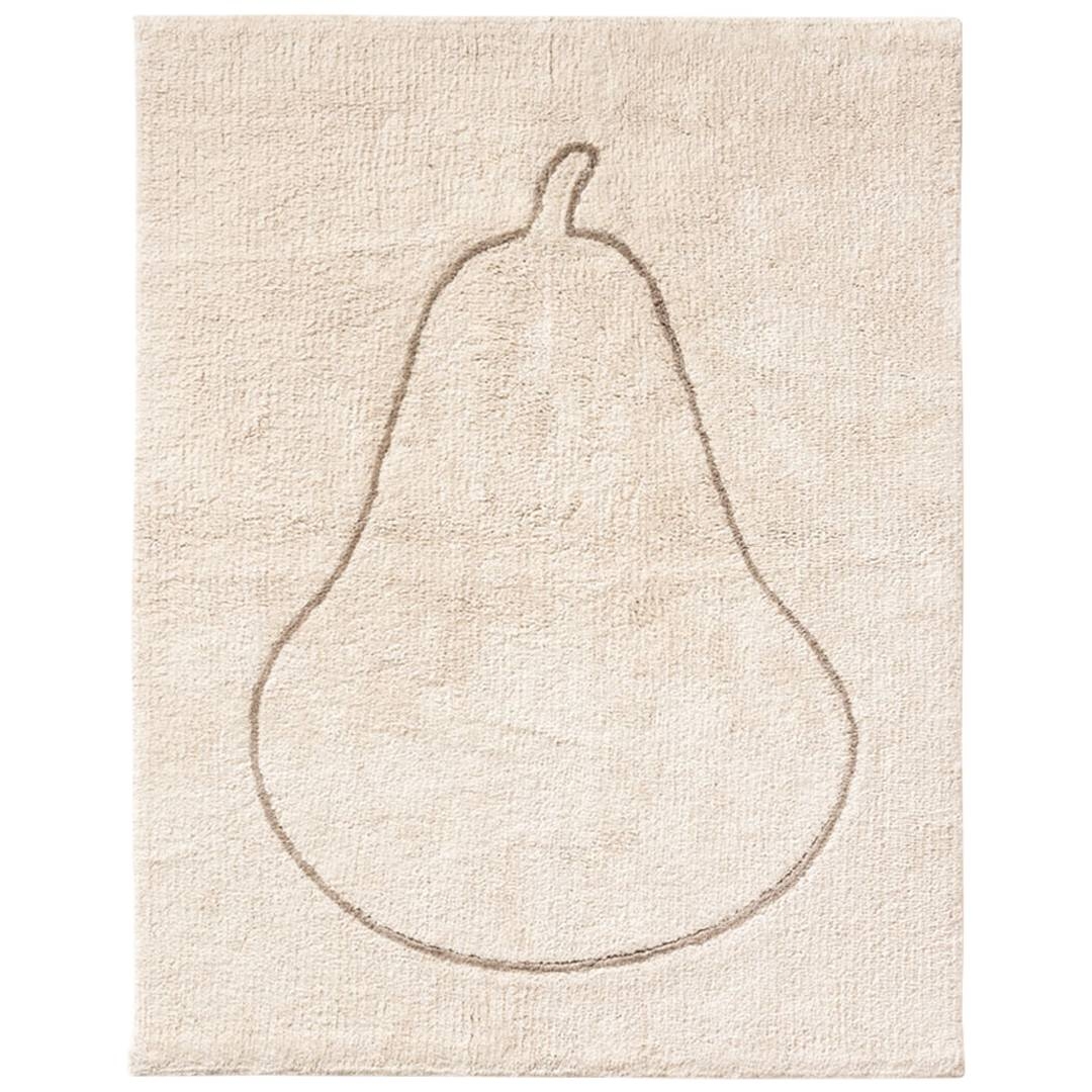 Kids Machine washable Pear Rug | Off White | Poire