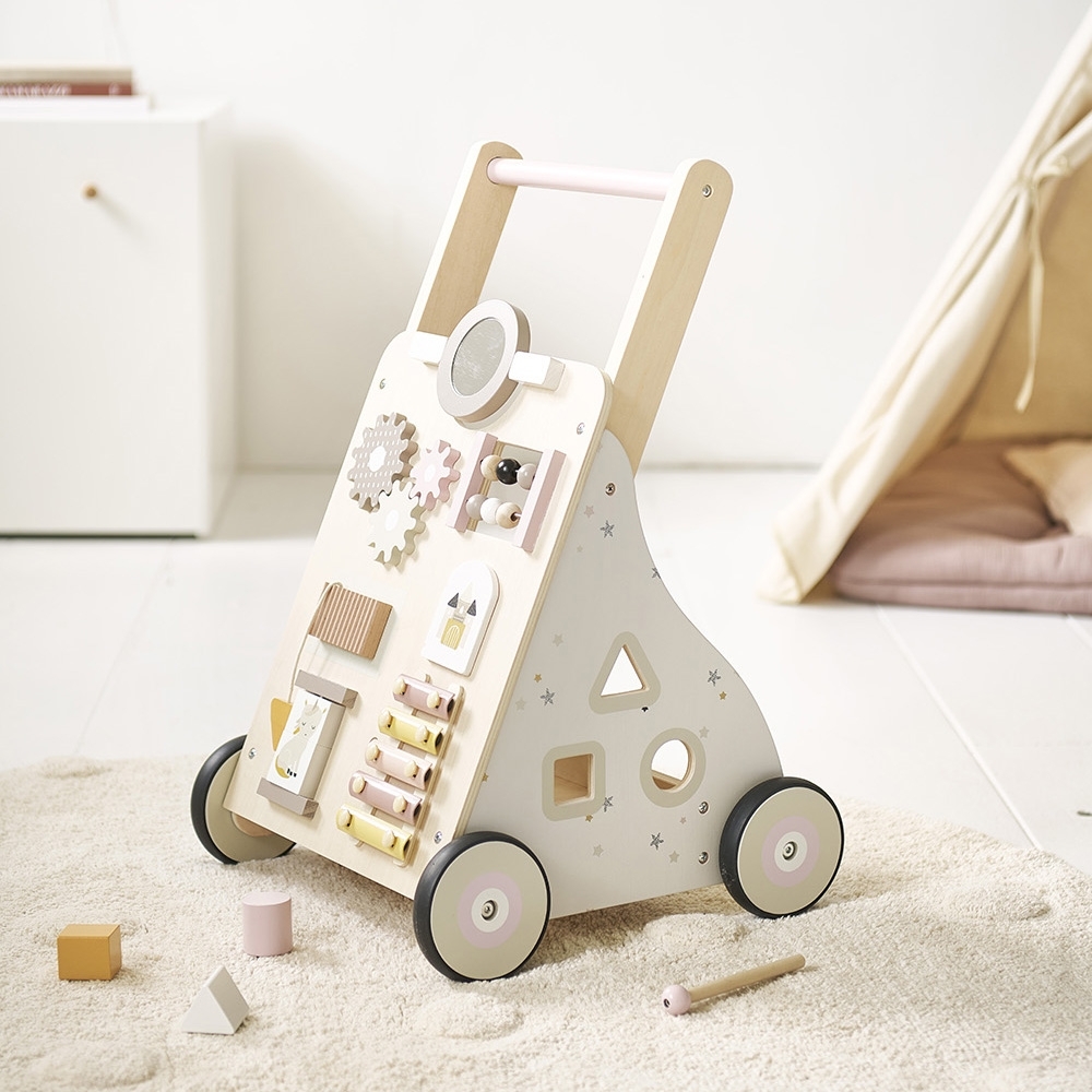 Wooden baby walker | Push along toy | Lara