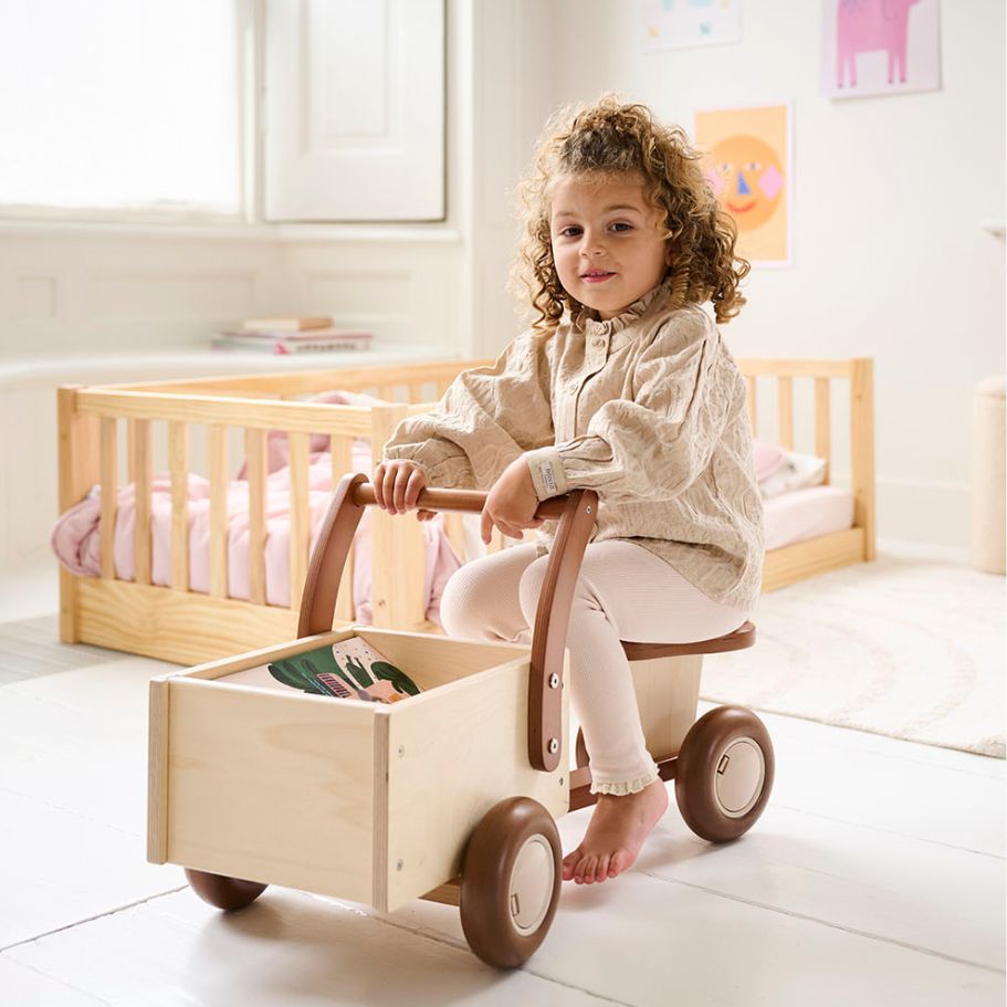 Wooden dollhouse toy with furniture from Petite Amélie