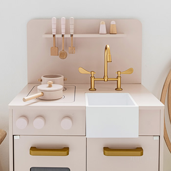 real wood play kitchen